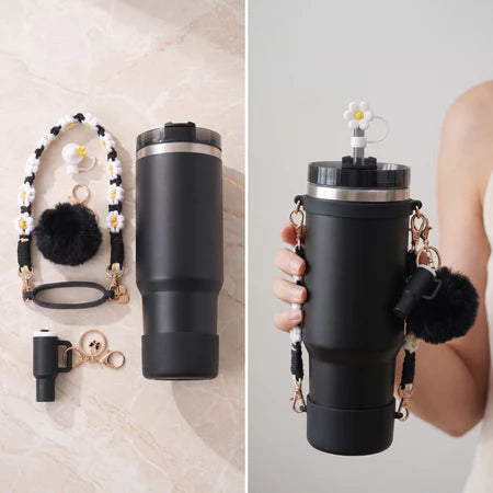 PATCH ME - Set Aksesoris Tumbler Strap Manik-Manik Charm Cute