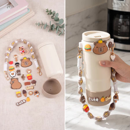 PATCH ME - Set Aksesoris Tumbler Strap Manik-Manik Charm Cute