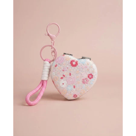 PATCH ME - Keychain Mirror Cermin Lipat Love 2 Sisi