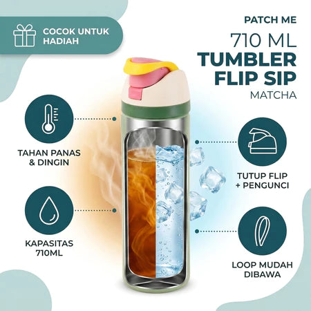 PATCH ME - Tumbler Stainless 710ML Sport Portable
