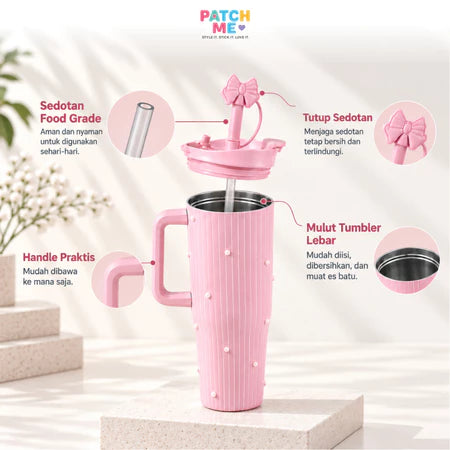 PATCH ME - Tumbler 1200ML Stainless Steel 304 Cute