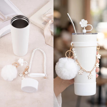 PATCH ME - Set Aksesoris Tumbler Strap Manik-Manik Charm Cute