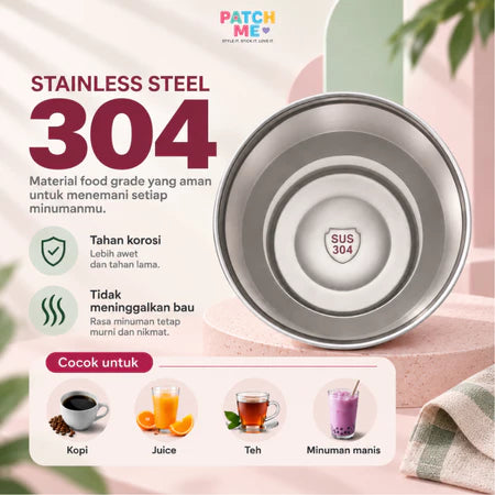 PATCH ME - Tumbler 1200ML Stainless Steel 304 Cute