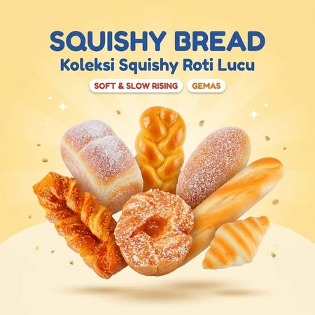 PATCH ME - Squishy Dummy Bread Mainan Fake Bread Mirip Asli