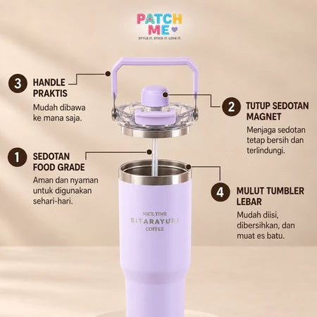 PATCH ME - Tumbler 900ML Stainless 304 Colorful