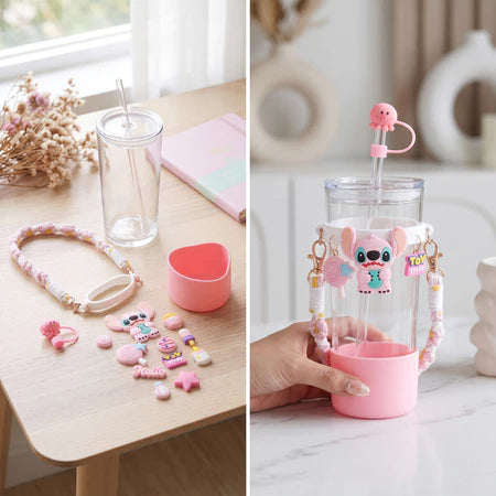 PATCH ME - Set Aksesoris Tumbler Strap Manik-Manik Charm Cute