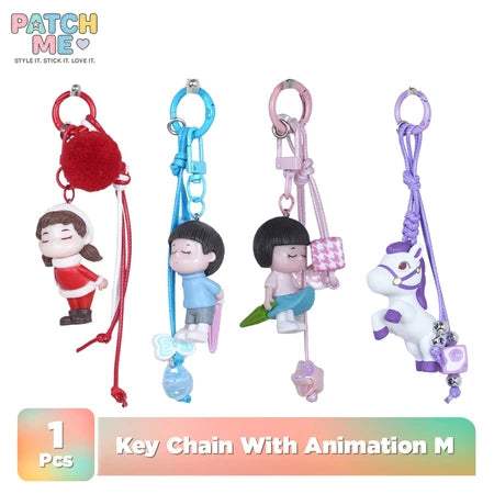 PATCH ME - Keychain Animation Bag Charm Korean Style Unik