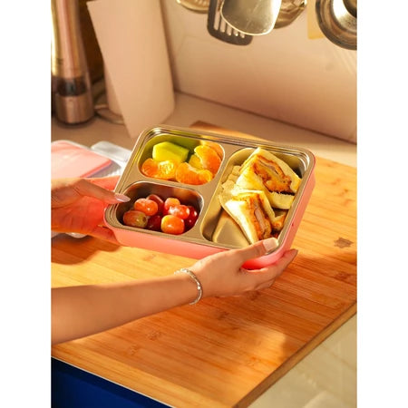 PATCH ME - Lunch Box Stainless Steel Sekat Anti Tumpah